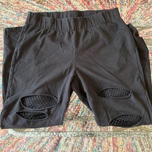 Torrid Black fish net leggings